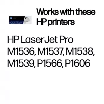 HP 78A must originaal LaserJet toonerikassett, 2100 lehekülge, must, 1 tk