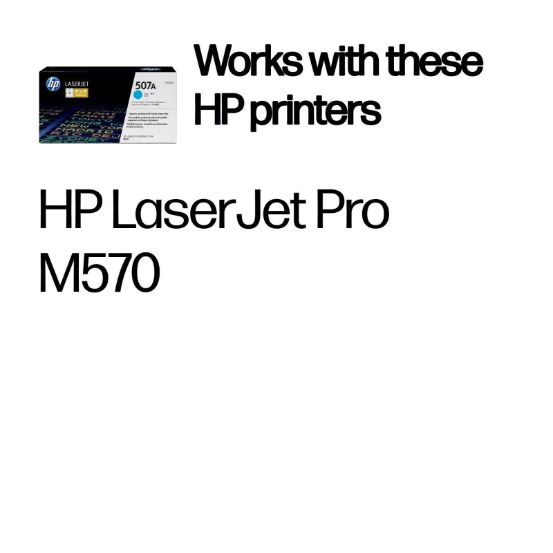 HP 507A Tsüaan originaalne LaserJet toonerikassett, 6000 lehekülge, Tsüaan, 1 tk