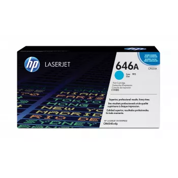 HP 646A tsüaan Originaal LaserJet toonerikassett, 12500 lehekülge, tsüaan, 1 tk