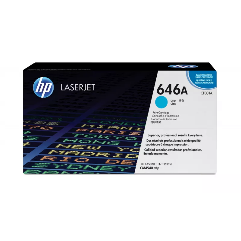 HP 646A tsüaan Originaal LaserJet toonerikassett, 12500 lehekülge, tsüaan, 1 tk