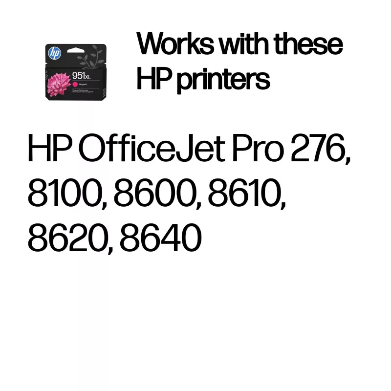 HP 951XL suure tootlikkusega magenta originaaltindikassett, magenta, 1 tk, 1500 lehekülge