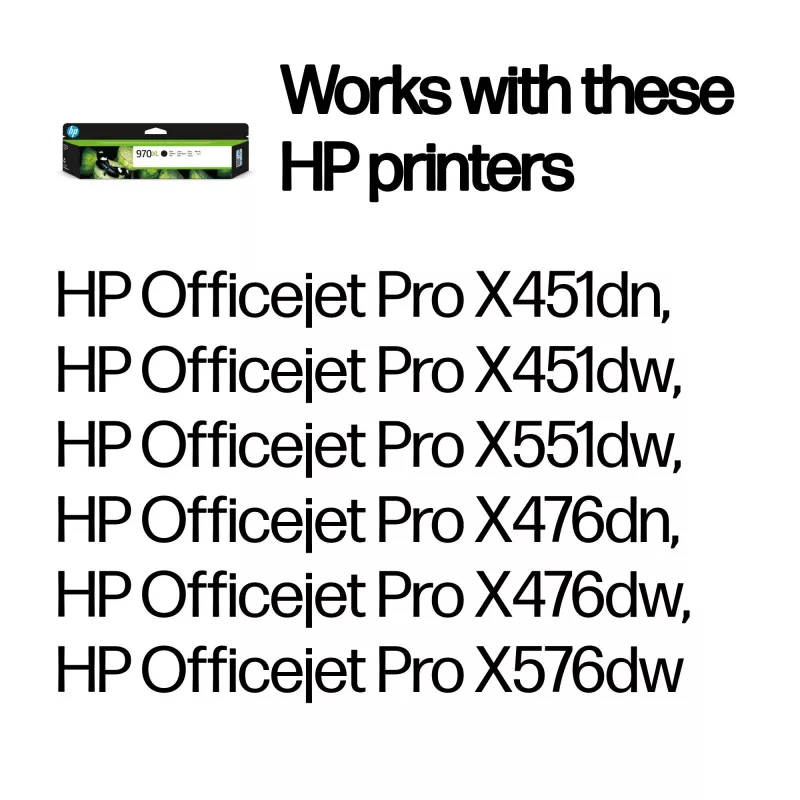 HP 970XL suure tootlikkusega must originaalne tindikassett, must, 1 tk, 9200 lehekülge