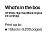 HP 970XL suure tootlikkusega must originaalne tindikassett, must, 1 tk, 9200 lehekülge