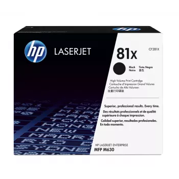 HP 81X suure saagikusega must originaal LaserJet toonerikassett, 25000 lehekülge, must, 1 tk