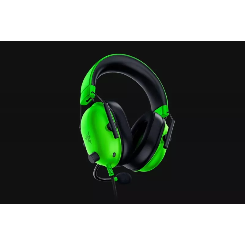 Juhtmega mängupeakomplekt Razer BlackShark V2 X — ümberkõrvaklapid, 3,5 mm, 1,3 m kaabel, TriForce draiverid, virtuaalne ümbritsev heli