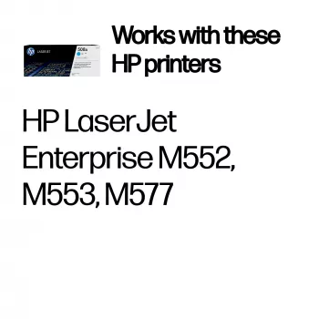 HP 508A Cyan originaalne LaserJet toonerikassett, 5000 lehekülge, tsüaansinine, 1 tk