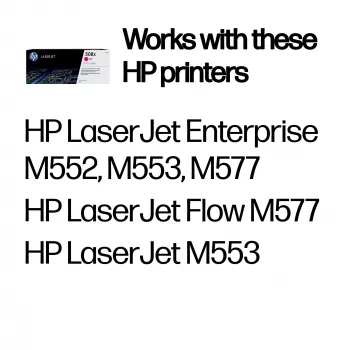 HP 508X suure saagikusega magenta originaal LaserJet toonerikassett