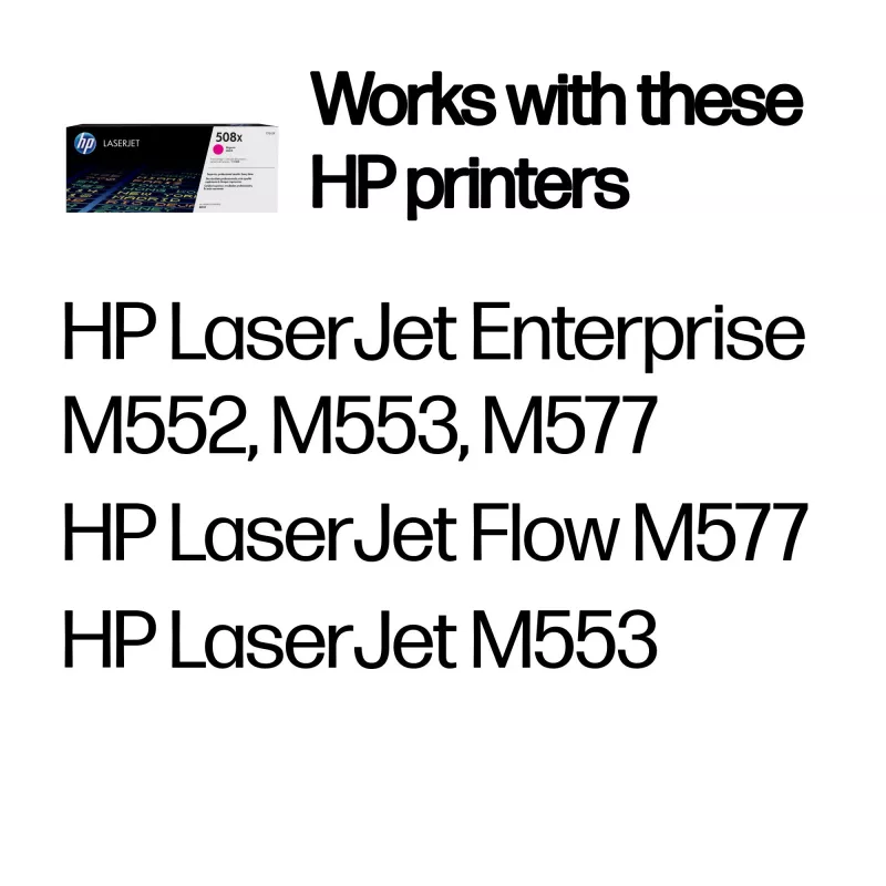 HP 508X suure saagikusega magenta originaal LaserJet toonerikassett