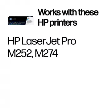 HP 201A Cyan originaalne LaserJet toonerikassett. Värvitooneri leheküljetootlikkus: 1330 lehekülge, Trükivärvid: Tsüaan, Kogus pakendis: 1 tk