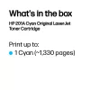 HP 201A Cyan originaalne LaserJet toonerikassett. Värvitooneri leheküljetootlikkus: 1330 lehekülge, Trükivärvid: Tsüaan, Kogus pakendis: 1 tk