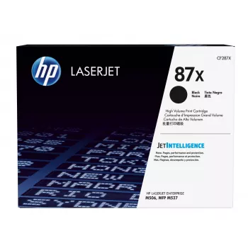 HP 87X High Yield musta värvi originaal LaserJet toonerikassett, 18000 lehekülge, must, 1 tk