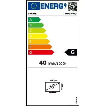 Philips 5000 seeria 34B1U5600CH/00 arvutimonitor 86,4 cm (34 tolli) 3440 x 1440 pikslit Wide Quad HD LCD must