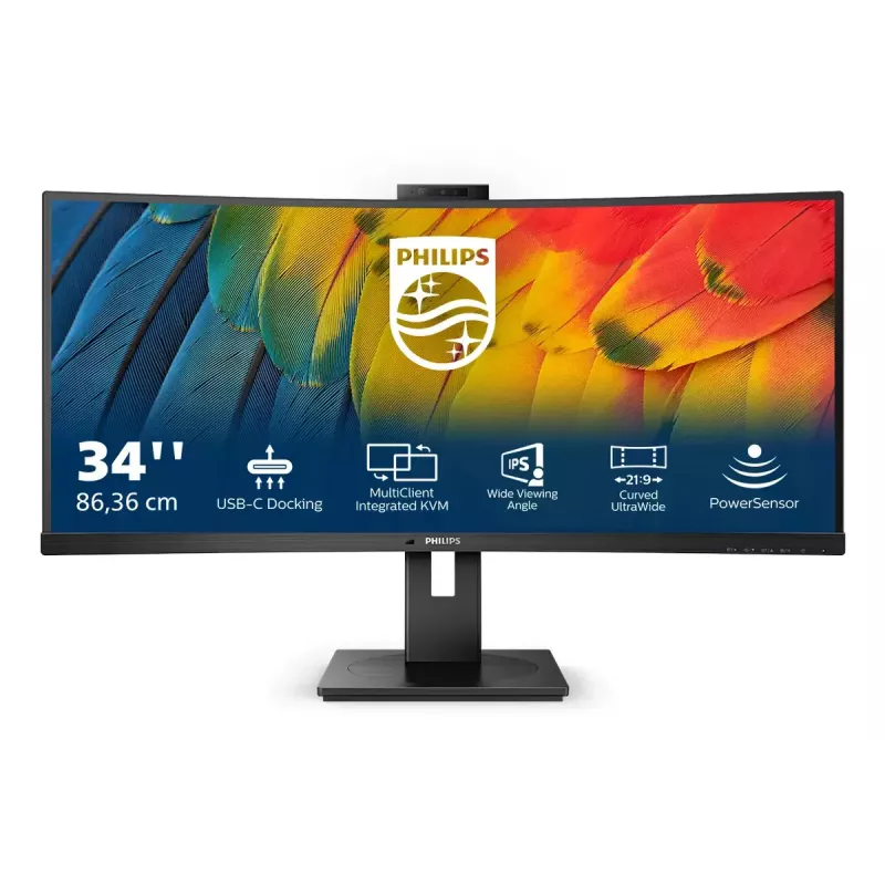 Philips 5000 seeria 34B1U5600CH/00 arvutimonitor 86,4 cm (34 tolli) 3440 x 1440 pikslit Wide Quad HD LCD must