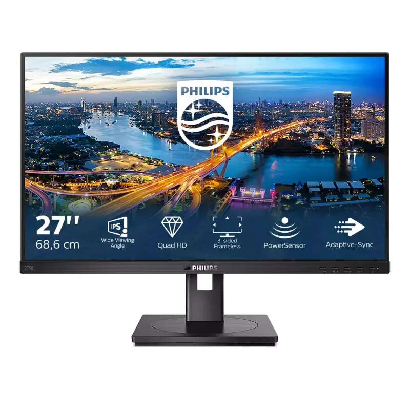 Philips B Line 275B1/00 arvutimonitor 68,6 cm (27 tolli) 2560 x 1440 pikslit 2K Ultra HD LCD must