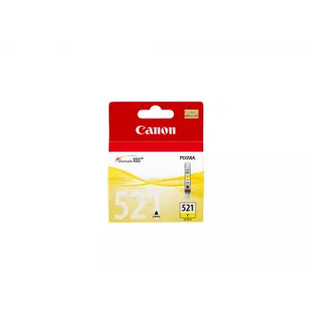 Canon CLI-521Y kollane tindikassett, kollane, pigmendipõhine tint, 1 tk, üksikpakend