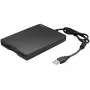 Sandberg USB-disketiseade, Väline disketiseade, USB 2.0, 360 p/min, 102 mm, 140 mm, 17 mm