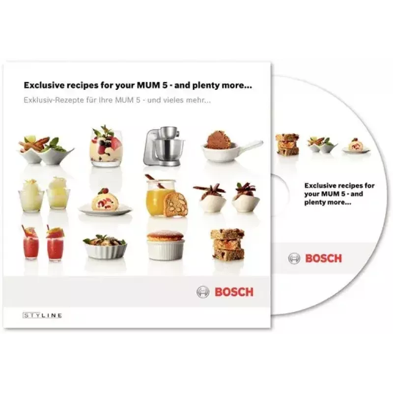 Bosch Styline köögikombain 900 W 3,9 L roostevaba teras, valge