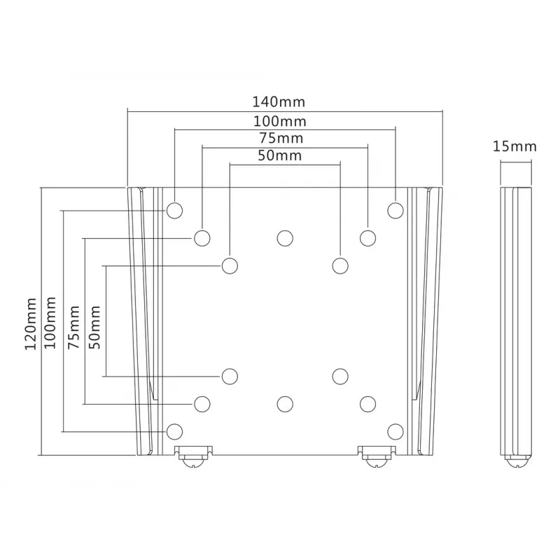 Wallmount Multibrackets M VESA I Must 50x50 75x75 100x100