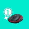 Hiir Logitech M185 Wireless Red