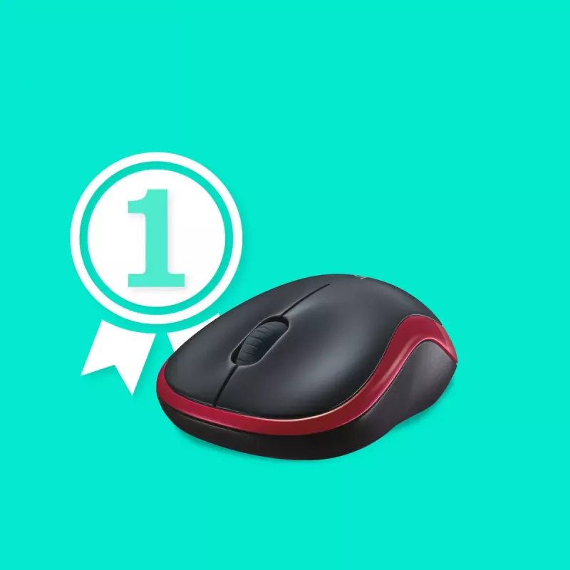 Hiir Logitech M185 Wireless Red