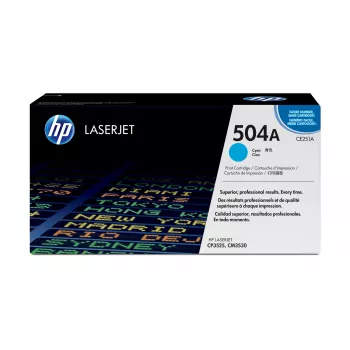 HP 504A Cyan originaalne LaserJet toonerikassett