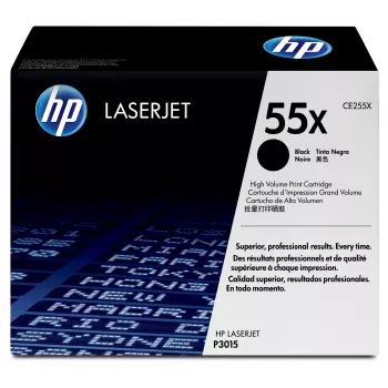 HP 55X suure tootlikkusega must originaalne LaserJet toonerikassett, 12500 lehekülge, must, 1 tk