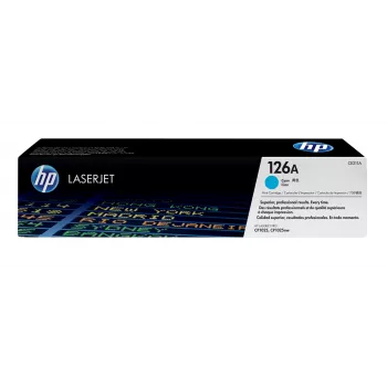 HP 126A Tsüaan originaalne LaserJet toonerikassett, 1000 lehekülge, Tsüaan, 1 tk