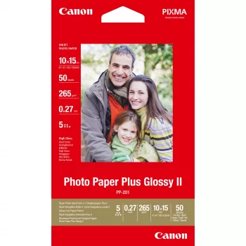 Canon PP-201 Glossy II fotopaber Plus 4x6 tolli - 50 lehte