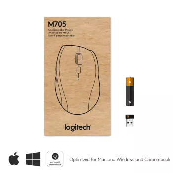 Hiir Logitech Marathon M705 RF Wireless