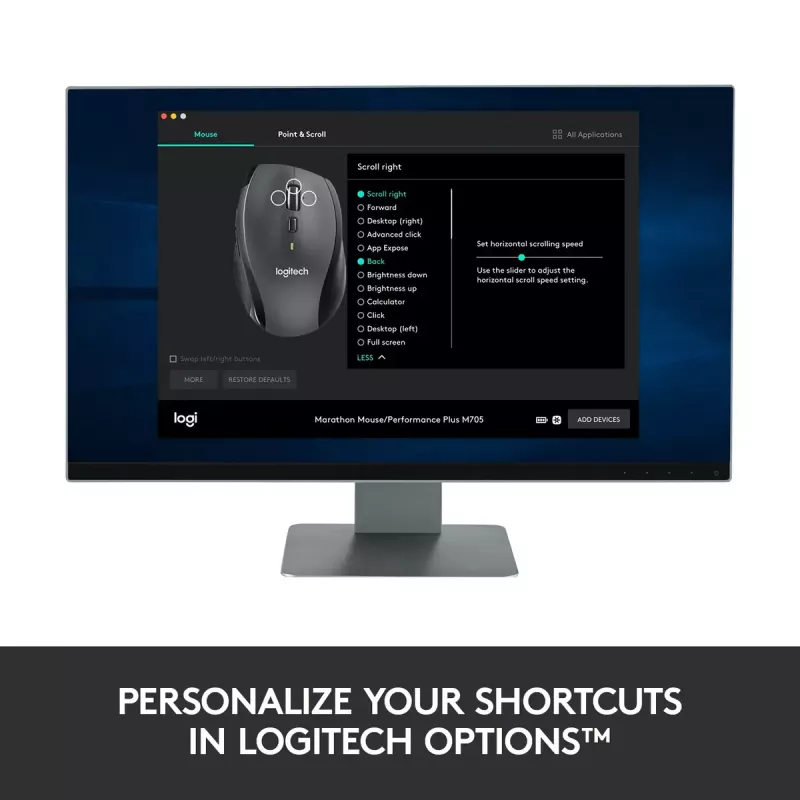 Hiir Logitech Marathon M705 RF Wireless