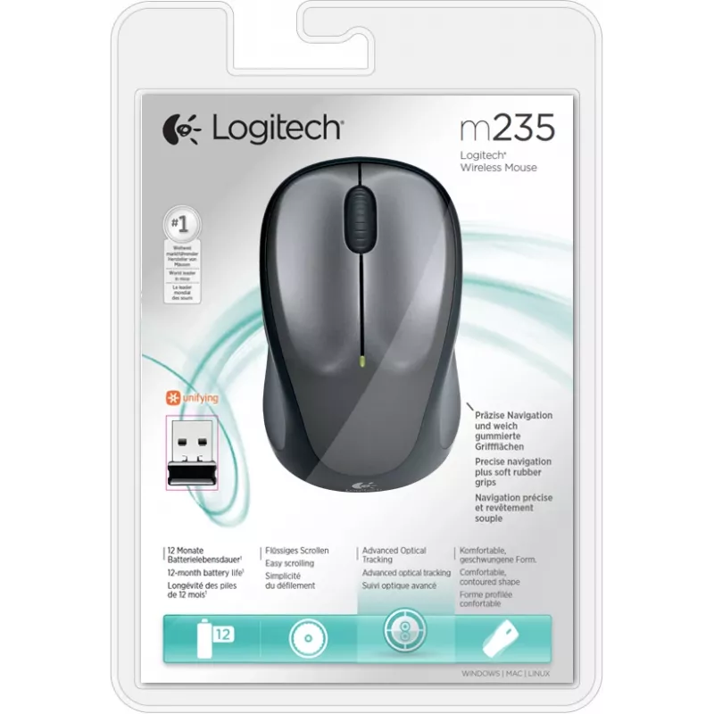 LOGITECH Wireless Mouse M235 tumehall