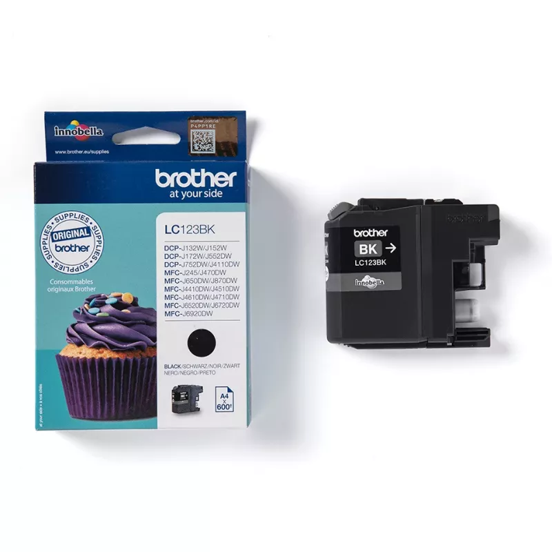 Brother LC123BK tindikassett 1 tk Originaal must