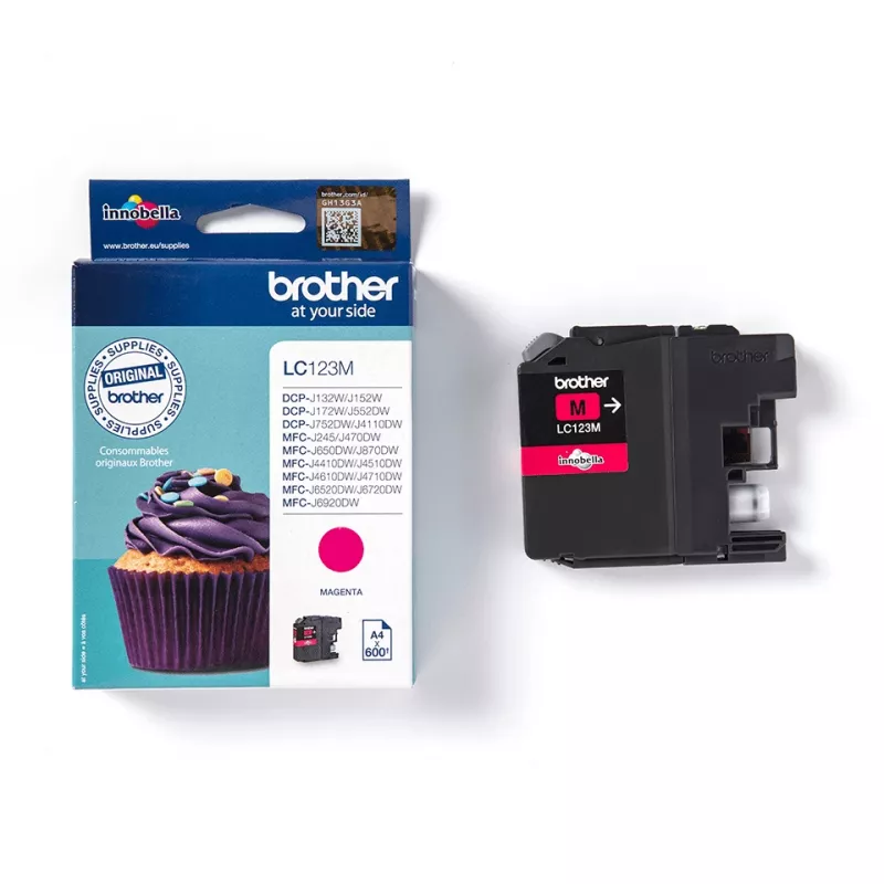 Brother LC123M tindikassett 1 tk originaal magenta