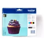 Brother LC-123VALBP tindikassett 4 tk Originaalne Must, Tsüaan, Magenta, Kollane