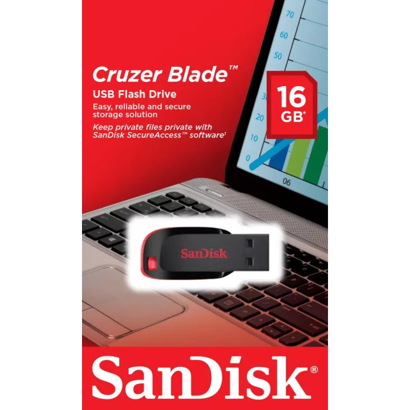 USB flash drive SanDisk 16 GB USB Type-A 2.0 Cruzer Blade