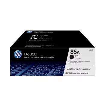 HP 85A 2-pakk Mustad originaalsed LaserJet toonerikassetid
