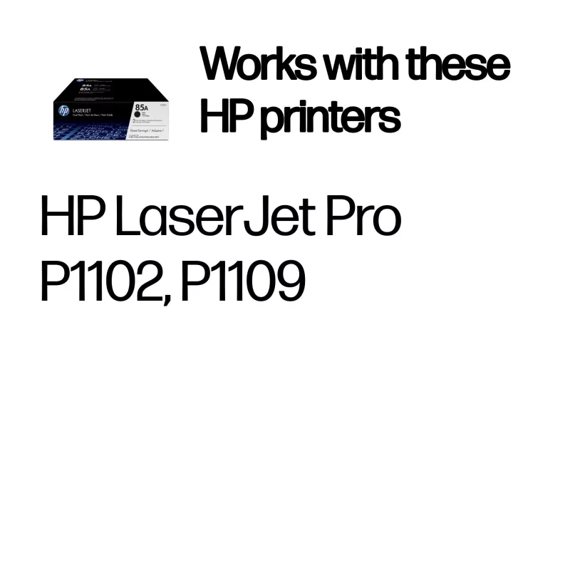 HP 85A 2-pakk Mustad originaalsed LaserJet toonerikassetid