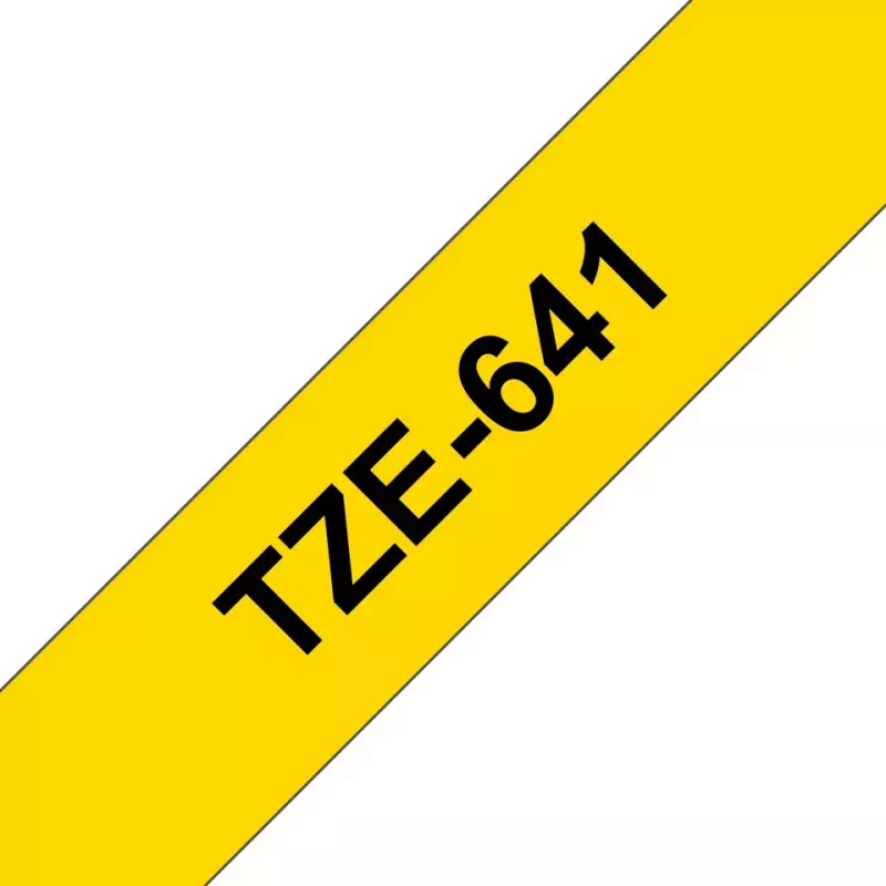 Sildilint Brother TZe641 18mm, must kollasel