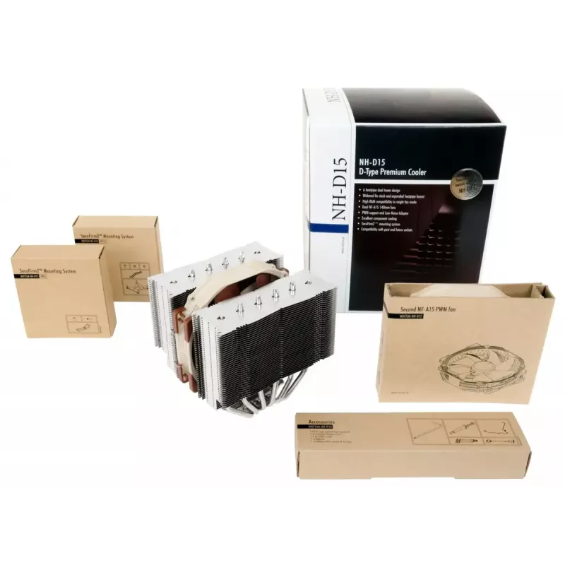 Jahuti Noctua NH-D15 14 cm Beež Pruun Teras 1500 RPM 140,2 m³/h