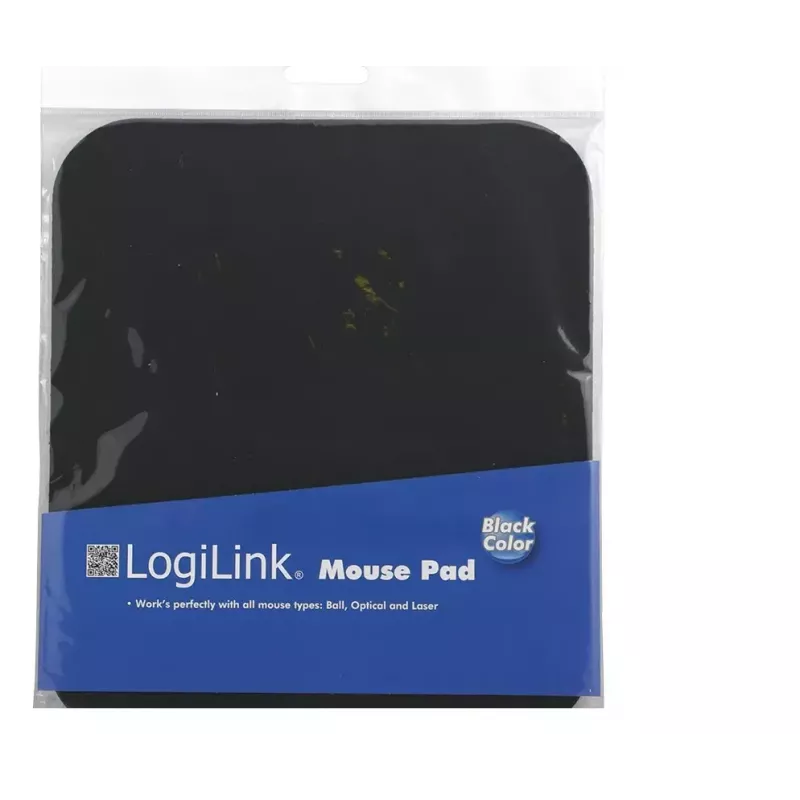 Hiirematt LOGILINK ID0096 — must, 250 × 220 mm, ühevärviline pind