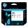 HP 72 mattmust ja kollane DesignJet prindipea
