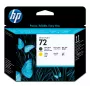 HP 72 mattmust ja kollane DesignJet prindipea