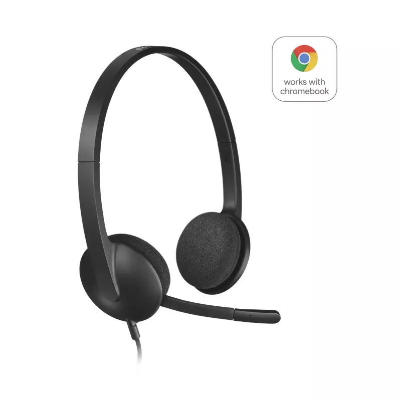 LOGITECH H340 - USB - Kõrvaklapid - Must