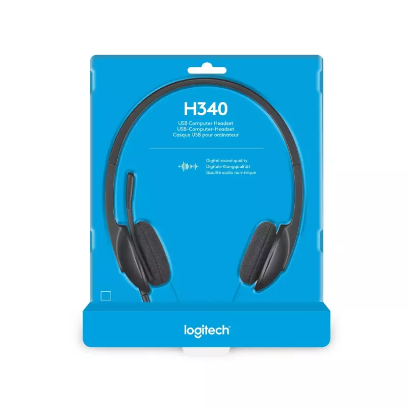 LOGITECH H340 - USB - Kõrvaklapid - Must
