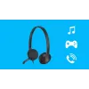LOGITECH H340 - USB - Kõrvaklapid - Must