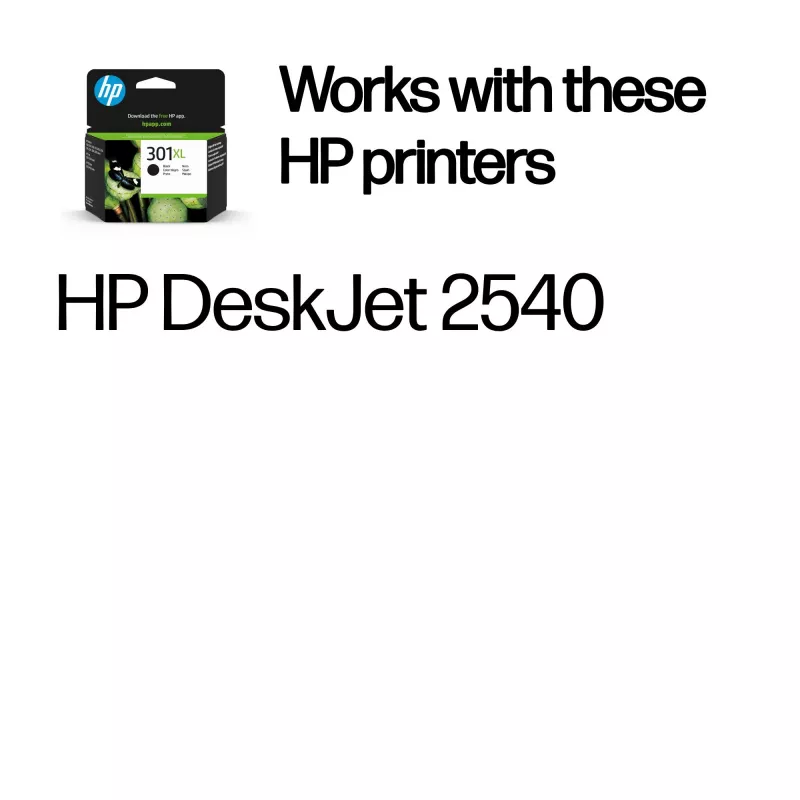 HP 301XL suure saagikusega must originaalprinterikassett, must, 1 tk, 360 lehekülge