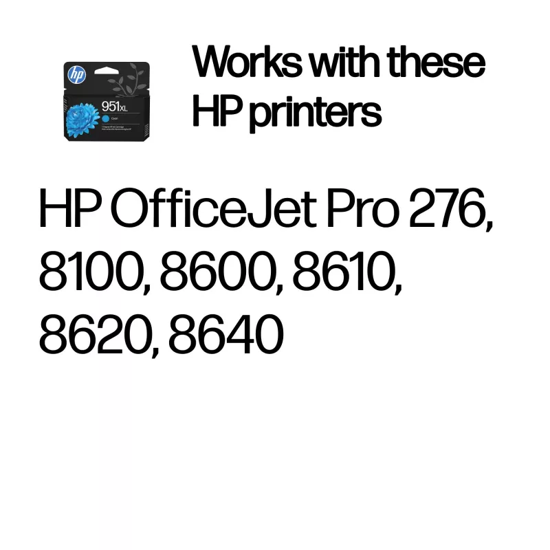 HP 951XL High Yield Cyan originaal tindikassett