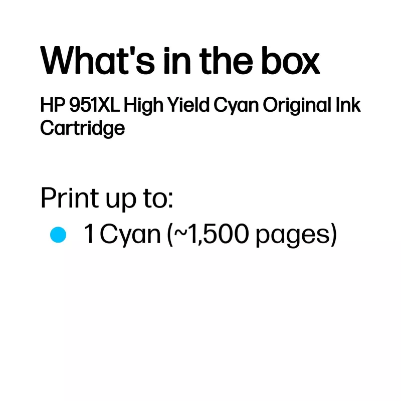 HP 951XL High Yield Cyan originaal tindikassett