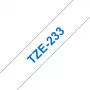 Brother TZE-233 sildilint sinine valgel