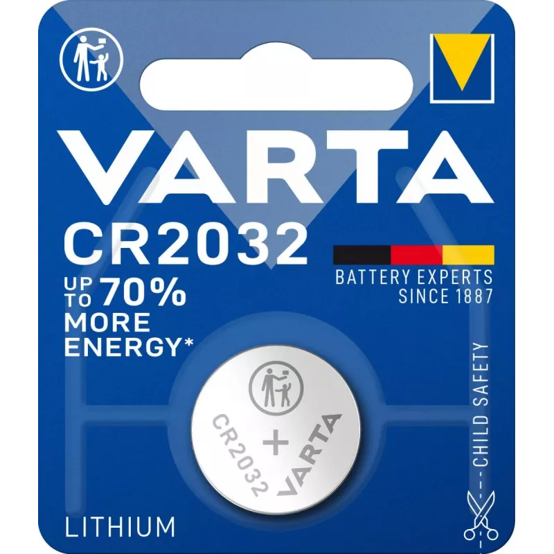 Ühekordne aku Varta CR2032 V 1-BL (6032) Liitium